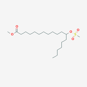 molecular formula C20H40O5S B14638415 Methyl 12-[(methanesulfonyl)oxy]octadecanoate CAS No. 54232-66-5