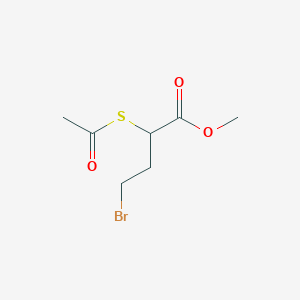 molecular formula C7H11BrO3S B1463844 Methyl 2-(acetylthio)-4-bromobutanoate CAS No. 1193111-33-9
