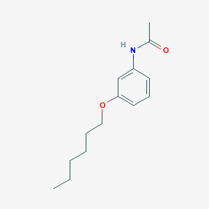 molecular formula C14H21NO2 B14638443 Acetamide, N-[3-(hexyloxy)phenyl]- CAS No. 55792-57-9