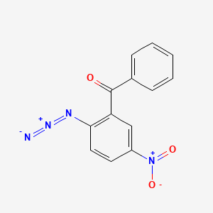 molecular formula C13H8N4O3 B14638477 Methanone, (2-azido-5-nitrophenyl)phenyl- CAS No. 53879-06-4