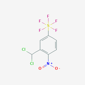 1-Nitro-2-dichloromethyl-4-(pentafluorosulfanyl)benzene