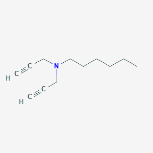 molecular formula C12H19N B14638506 N,N-Di(prop-2-yn-1-yl)hexan-1-amine CAS No. 53146-02-4