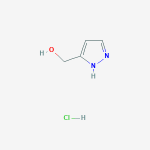 molecular formula C4H7ClN2O B1463851 (1H-吡唑-3-基)甲醇盐酸盐 CAS No. 270920-41-7