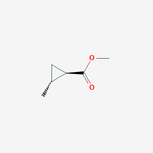 molecular formula C6H10O2 B14638526 methyl (1R,2R)-2-methylcyclopropane-1-carboxylate CAS No. 56695-88-6
