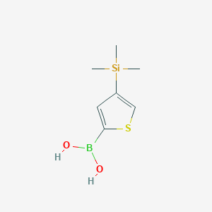 molecular formula C7H13BO2SSi B1463856 4-(Trimethylsilyl)thiophen-2-ylboronic acid CAS No. 222840-90-6
