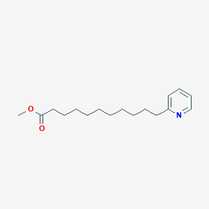 molecular formula C17H27NO2 B14638593 Methyl 11-(pyridin-2-YL)undecanoate CAS No. 53602-15-6