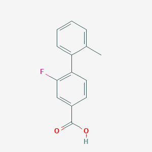 3-Fluoro-4-(2-methylphenyl)benzoic acid