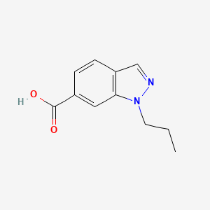 molecular formula C11H12N2O2 B1463863 1-propyl-1H-indazole-6-carboxylic acid CAS No. 946932-84-9