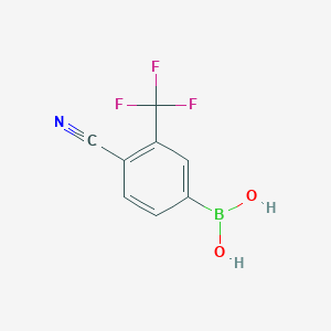 molecular formula C8H5BF3NO2 B1463864 4-Cyano-3-(trifluoromethyl)phenylboronic acid CAS No. 915299-32-0