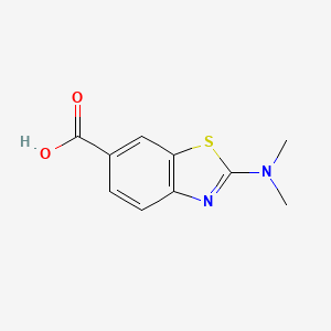 molecular formula C10H10N2O2S B1463865 2-(Dimethylamino)benzo[d]thiazole-6-carboxylic acid CAS No. 1282864-12-3