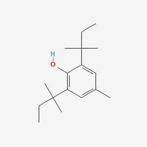 molecular formula C17H28O B14638668 2,6-Di-tert-amyl-4-cresol CAS No. 56103-67-4