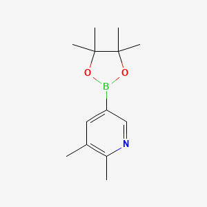 molecular formula C13H20BNO2 B1463868 2,3-Dimethyl-5-(4,4,5,5-tetramethyl-1,3,2-dioxaborolan-2-YL)pyridine CAS No. 741709-65-9