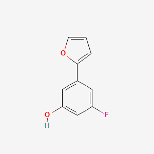 molecular formula C10H7FO2 B1463869 3-Fluoro-5-(furan-2-YL)phenol CAS No. 1261996-61-5