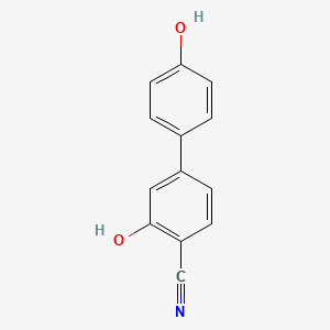 molecular formula C13H9NO2 B1463870 2-氰基-5-(4-羟基苯基)苯酚 CAS No. 1261973-36-7