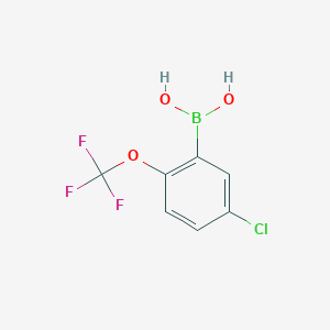 molecular formula C7H5BClF3O3 B1463871 (5-Chloro-2-(trifluoromethoxy)phenyl)boronic acid CAS No. 870822-78-9
