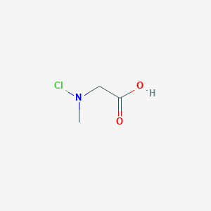 molecular formula C3H6ClNO2 B14638724 N-Chloro-N-methylglycine CAS No. 52316-59-3