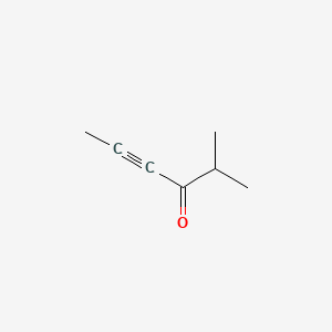 molecular formula C7H10O B14638783 Hex-2-yn-4-one, 2-methyl- CAS No. 52066-33-8