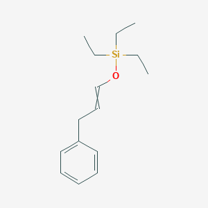 molecular formula C15H24OSi B14638794 Silane, triethyl[[(1Z)-3-phenyl-1-propenyl]oxy]- CAS No. 52341-10-3