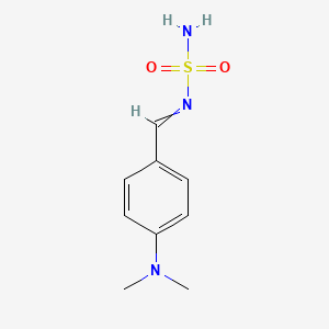 molecular formula C9H13N3O2S B14638802 N-{[4-(Dimethylamino)phenyl]methylidene}sulfuric diamide CAS No. 51803-26-0