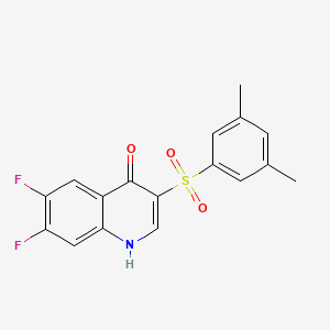 3-(3,5-Dimethylbenzenesulfonyl)-6,7-difluoro-1,4-dihydroquinolin-4-one
