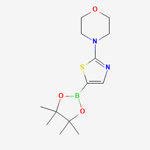 4-(5-(4,4,5,5-Tetramethyl-1,3,2-dioxaborolan-2-YL)thiazol-2-YL)morpholine