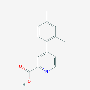 molecular formula C14H13NO2 B1463885 4-(2,4-Dimethylphenyl)picolinic acid CAS No. 1261967-40-1