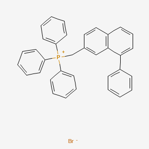 molecular formula C35H28BrP B14638857 Triphenyl[(8-phenylnaphthalen-2-yl)methyl]phosphanium bromide CAS No. 52988-06-4