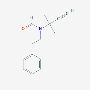 molecular formula C14H17NO B14638911 N-(2-Methylbut-3-yn-2-yl)-N-(2-phenylethyl)formamide CAS No. 54044-08-5