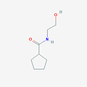 molecular formula C8H15NO2 B14638918 N-(2-hydroxyethyl)cyclopentanecarboxamide CAS No. 56140-42-2