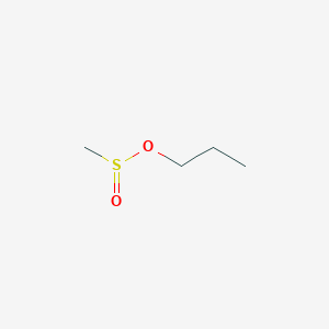 molecular formula C4H10O2S B14638919 Methanesulfinic acid, propyl ester CAS No. 52693-45-5