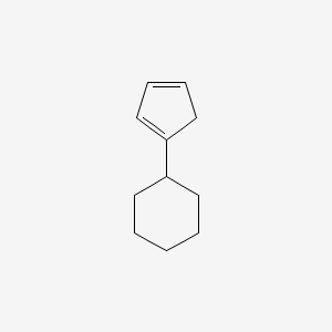 molecular formula C11H16 B14638925 (Cyclopenta-1,3-dien-1-yl)cyclohexane CAS No. 52274-31-4