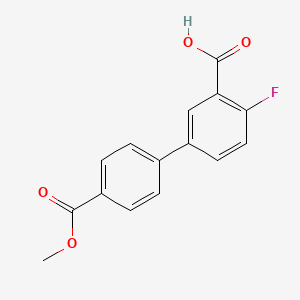 2-Fluoro-5-(4-methoxycarbonylphenyl)benzoic acid