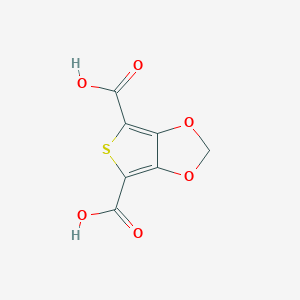 molecular formula C7H4O6S B14638959 Thieno[3,4-d]-1,3-dioxole-4,6-dicarboxylic acid CAS No. 55370-06-4