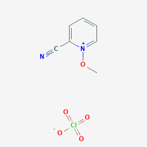 molecular formula C7H7ClN2O5 B14638969 Pyridinium, 2-cyano-1-methoxy-, perchlorate CAS No. 54212-22-5