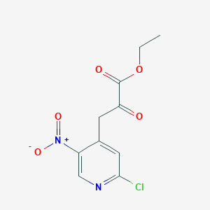 Ethyl 3-(2-chloro-5-nitropyridin-4-YL)-2-oxopropanoate