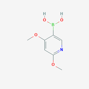 molecular formula C7H10BNO4 B1463905 4,6-Dimethoxypyridine-3-boronic acid CAS No. 915021-19-1