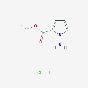 molecular formula C7H11ClN2O2 B1463913 Ethyl 1-amino-1H-pyrrole-2-carboxylate hydrochloride CAS No. 1159825-10-1