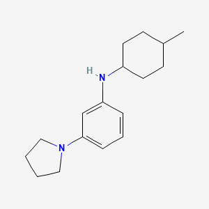 N-(4-methylcyclohexyl)-3-(pyrrolidin-1-yl)aniline
