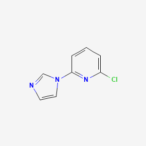 molecular formula C8H6ClN3 B1463920 2-chloro-6-(1H-imidazol-1-yl)pyridine CAS No. 184097-95-8