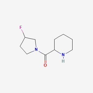 molecular formula C10H17FN2O B1463921 2-(3-Fluoropyrrolidine-1-carbonyl)piperidine CAS No. 136725-42-3