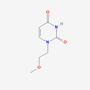 molecular formula C7H10N2O3 B1463926 1-(2-methoxyethyl)pyrimidine-2,4(1H,3H)-dione CAS No. 1343949-10-9