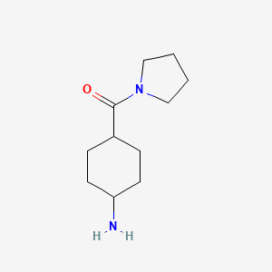 molecular formula C11H20N2O B1463929 trans-(4-Aminocyclohexyl)-pyrrolidin-1-yl-methanone CAS No. 412291-03-3