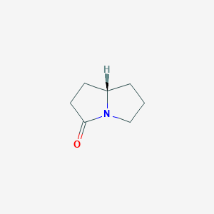 molecular formula C7H11NO B146393 (S)-Tetrahydro-1H-pyrrolizin-3(2H)-one CAS No. 126424-83-7