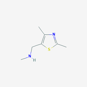 molecular formula C7H12N2S B1463932 [(Dimethyl-1,3-thiazol-5-yl)methyl](methyl)amine CAS No. 1267349-64-3