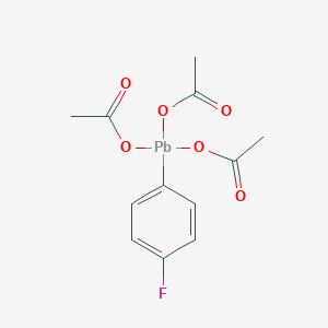 molecular formula C12H13FO6Pb B14639327 Tris(acetyloxy)(4-fluorophenyl)plumbane CAS No. 53243-78-0