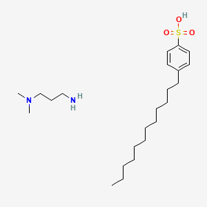 molecular formula C23H44N2O3S B14639333 N',N'-dimethylpropane-1,3-diamine;4-dodecylbenzenesulfonic acid CAS No. 55470-69-4