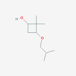 molecular formula C10H20O2 B1463945 2,2-Dimethyl-3-(2-methylpropoxy)cyclobutan-1-ol CAS No. 1333695-19-4