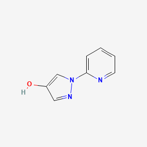 molecular formula C8H7N3O B1463946 1-(pyridin-2-yl)-1H-pyrazol-4-ol CAS No. 1779121-75-3
