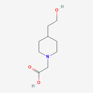 molecular formula C9H17NO3 B1463948 2-(4-(2-Hydroxyethyl)piperidin-1-yl)acetic acid CAS No. 303121-00-8