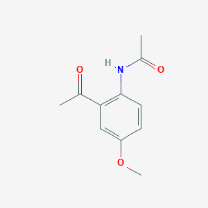 molecular formula C11H13NO3 B14639512 Acetamide, N-(2-acetyl-4-methoxyphenyl)- CAS No. 52417-34-2